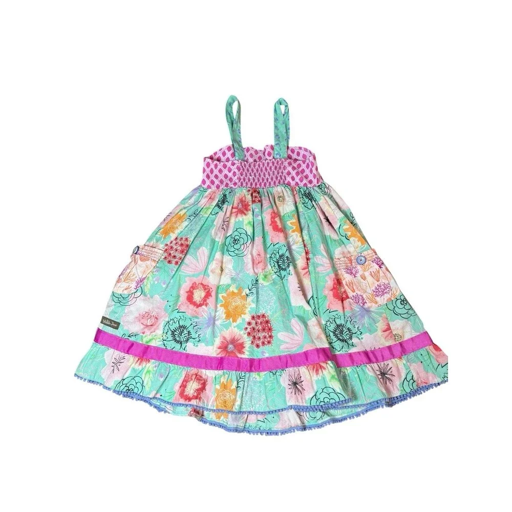 Matilda Jane Heads Up Seven Up Dress The Adventure Begins Size 8 EUC
